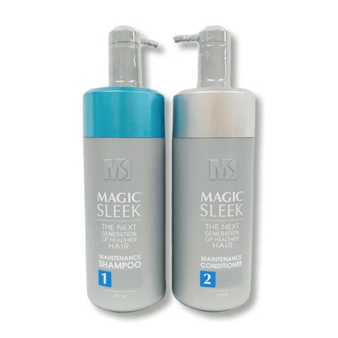 Achieve Sleek and Glossy Hair with Magic Sleek Shampoo and Conditioner Set
